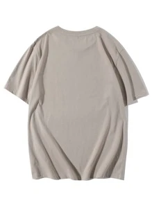 Manfinity Camiseta con estampado de oso de dibujos animados - Albaricoque - Ver 2