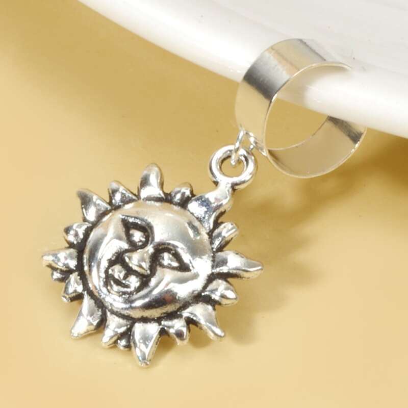 

1pc Sun Ear Cuff, Silver