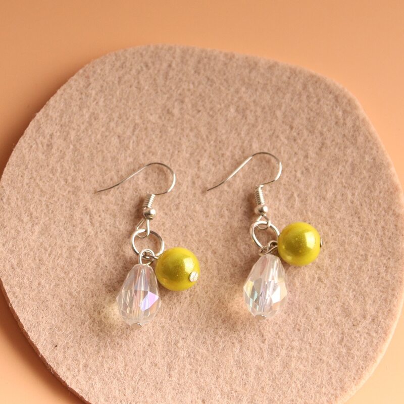 

Crystal Drop Earrings, Multicolor
