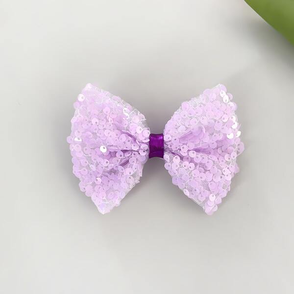 

Toddler Girls Sequin Decor Hair Clip, Mauve purple