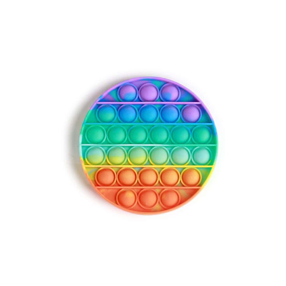

1pc Rainbow Stress Relief Bubble Toy, Multicolor