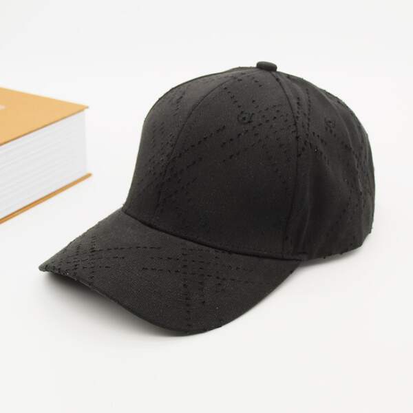

Men Plain Baseball Cap, Black