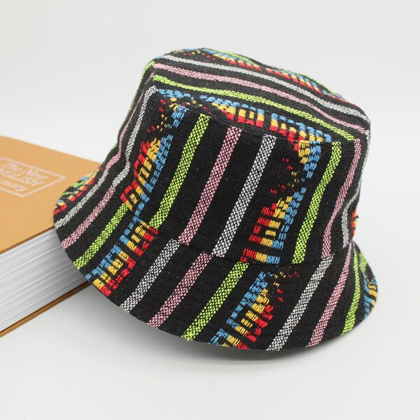 

Men Striped Reversible Bucket Hat, Multicolor