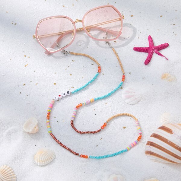 

Beaded Glasses Chain, Multicolor