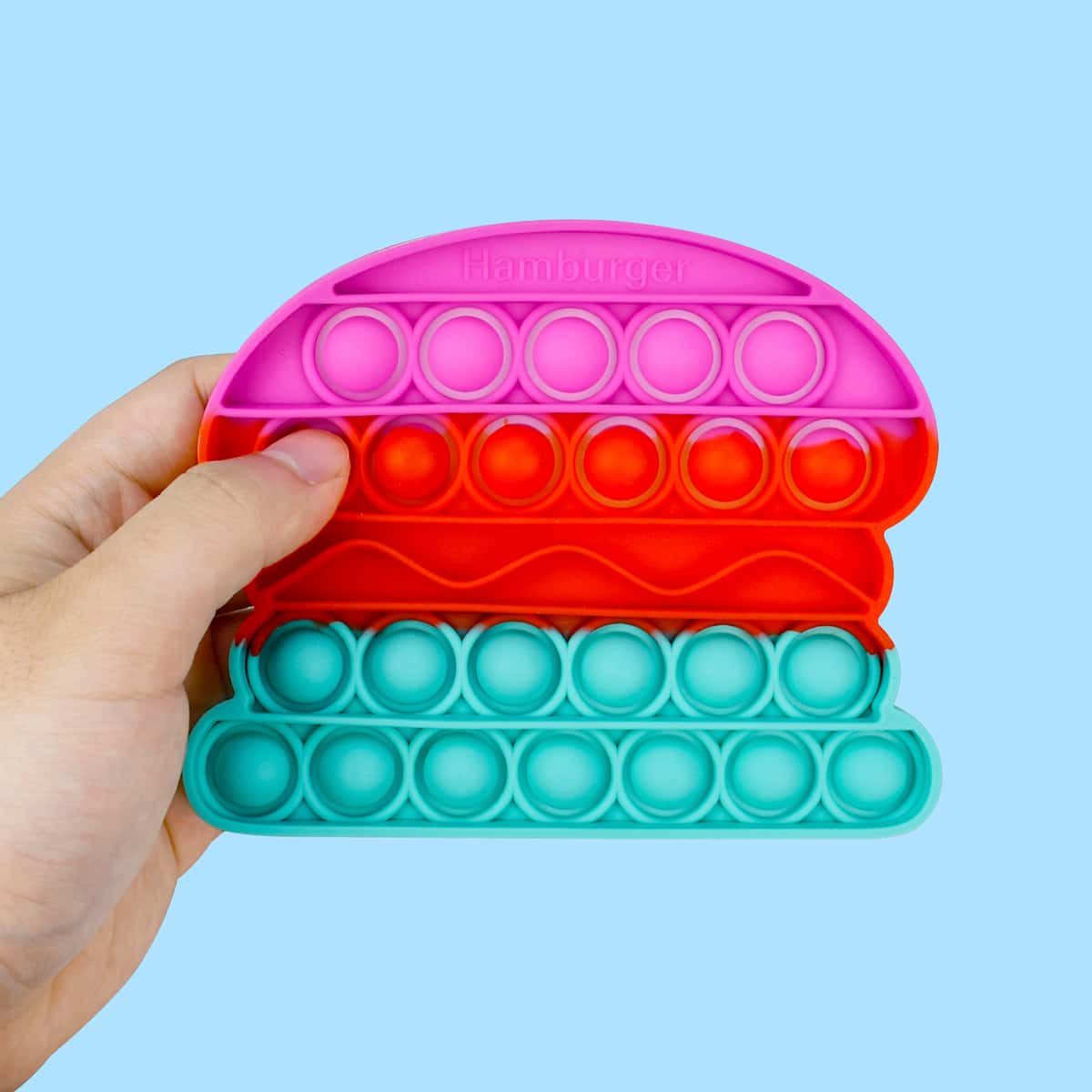 

Hamburger Shaped Stress Relief Toy, Multicolor