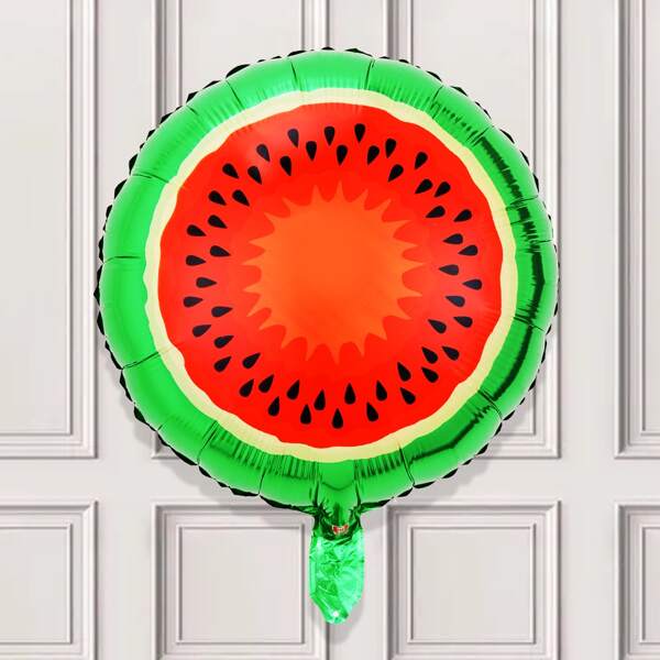 

1pc Watermelon Balloon & 1pc Stick, Multicolor