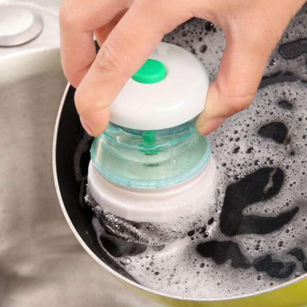 

1pc Random Color Liquid Filling Cleaning Brush, Multicolor