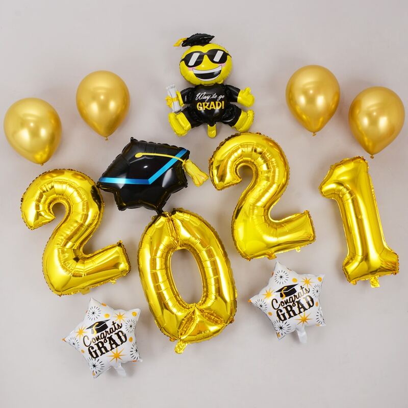 

11pcs 2021 Graduation Party Balloon Set, Multicolor