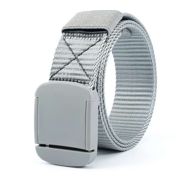 

Men Simple Tape Belt, Grey