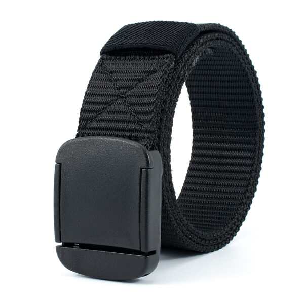 

Men Simple Tape Belt, Black