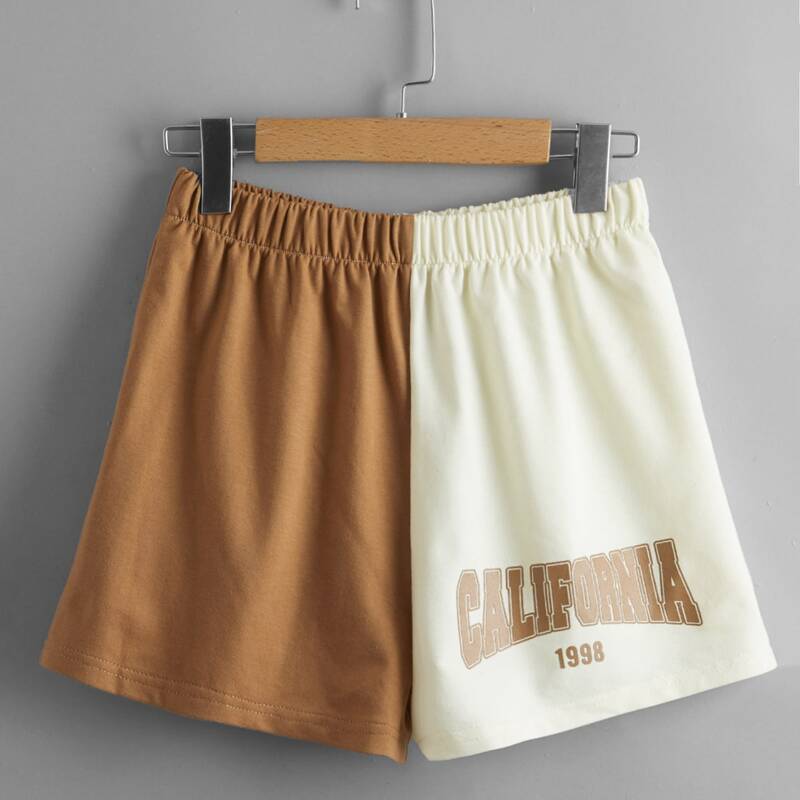 

Letter Two Tone Shorts, Multicolor