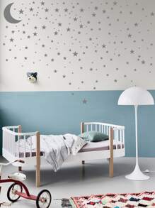 Pegatina de pared de niños con estampado de estrella - Gris - Ver 5