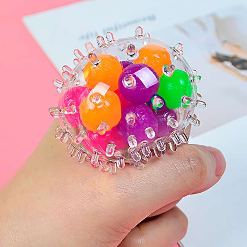 

1pc Color Block Squeeze Toy, Multicolor