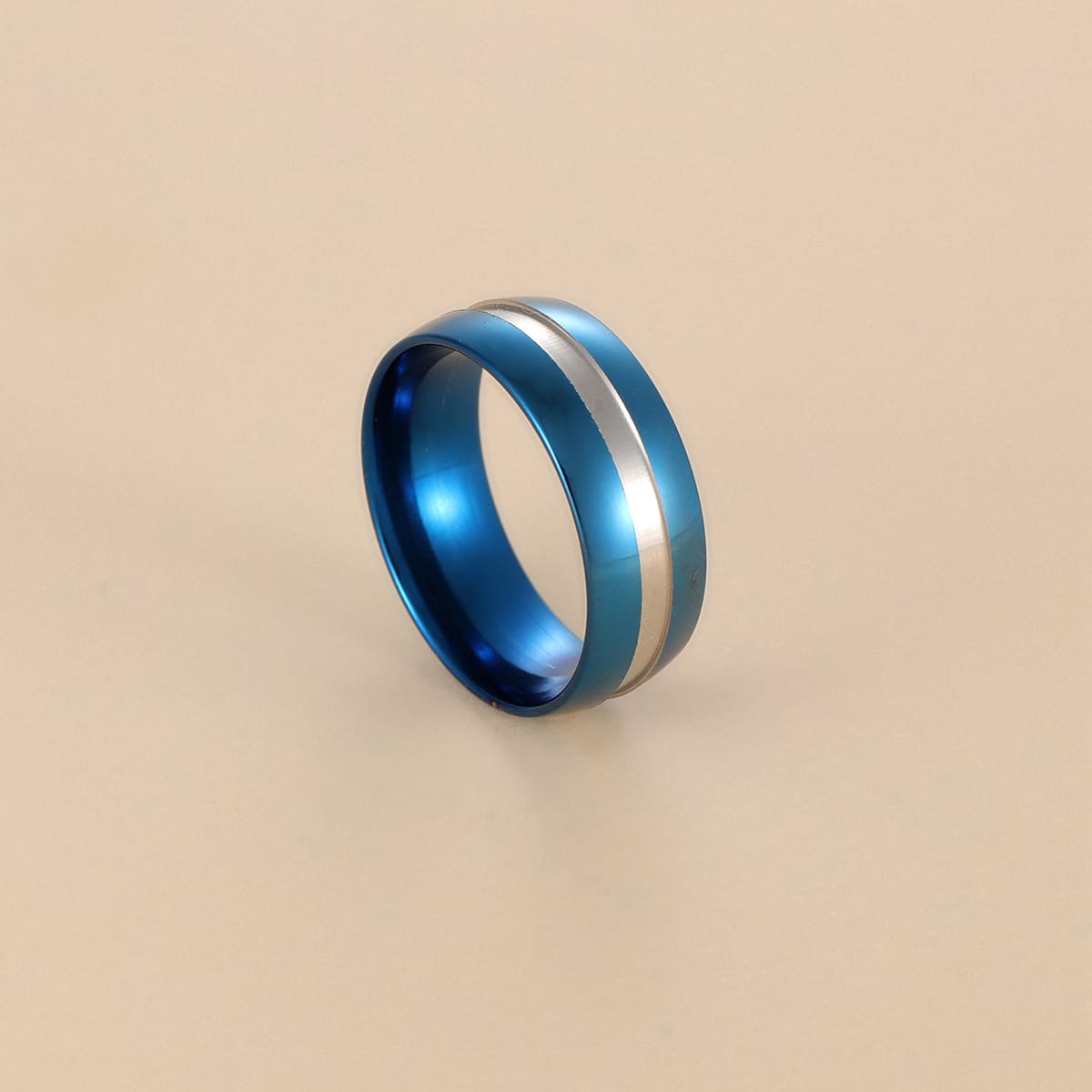 

Guys Two Tone Ring, Blue