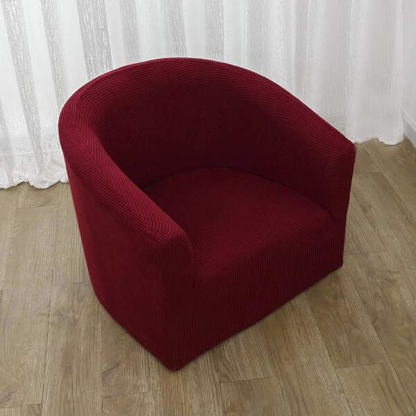 

Solid Color Wing Chair Slipcover, Red