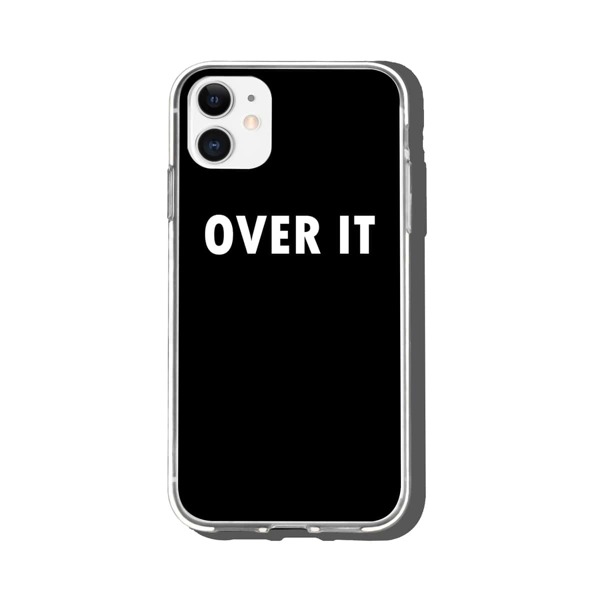 

Slogan Graphic Phone Case, Black