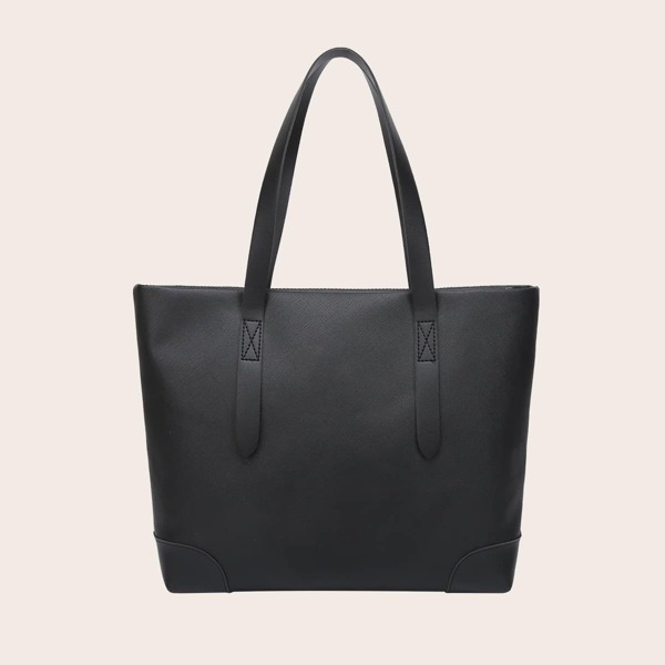

Minimalist Shoulder Tote Bag, Black