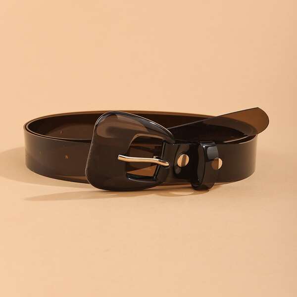 

Solid Clear Belt, Black