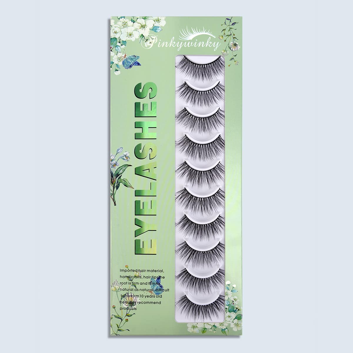

10pairs Fake Eyelashes, Multicolor