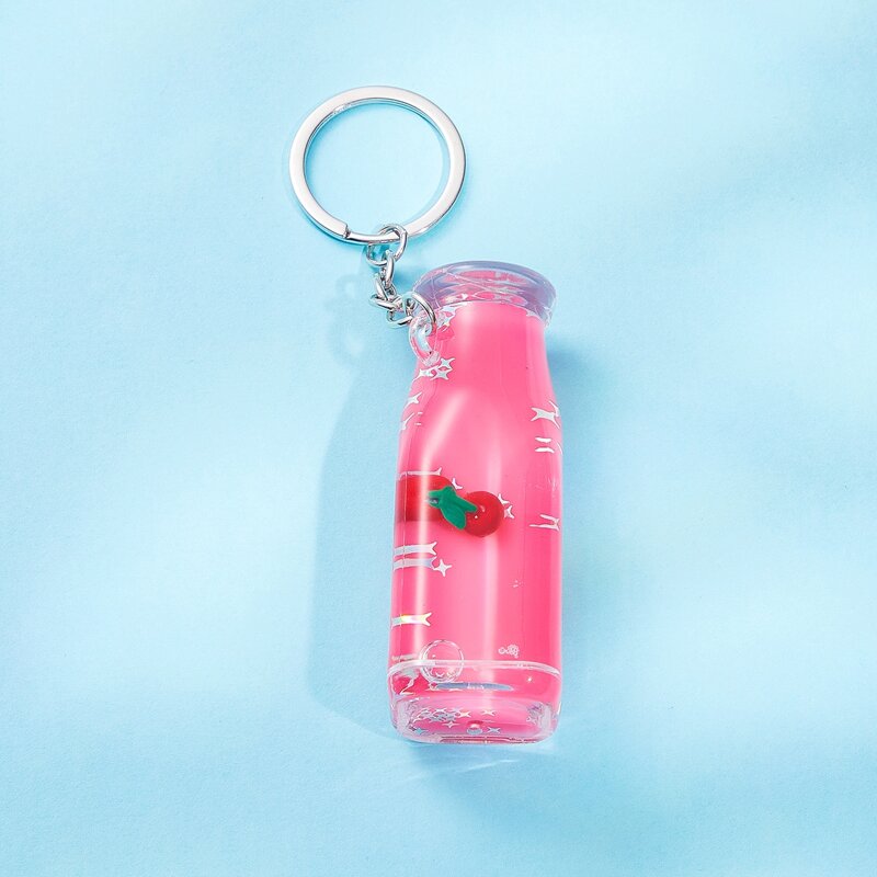 

Bottle Design Keychain, Watermelon pink