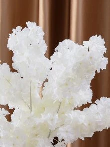 1pc Artificial Flower, Plastic Fake Flower, DIY Floral Bouquet, Arrangement Wedding Home Decor, Vase Not Included,Fake Plants,Fall Decor,Room,Desk,Garden Decor,Room Decoration Stuff - White - View 3