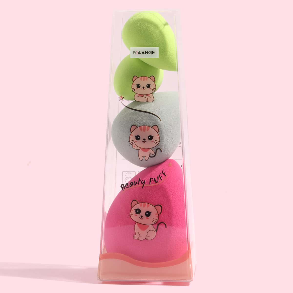 

4pcs Makeup Sponge, Multicolor