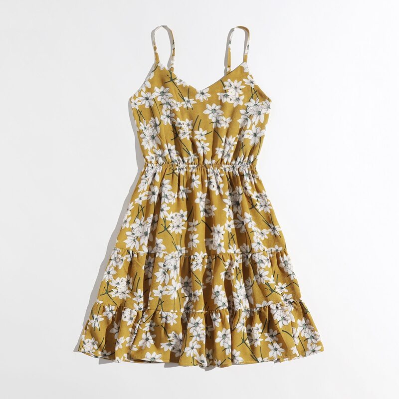 

Floral Print Cami Dress, Multicolor