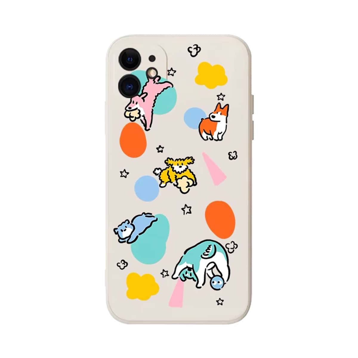 

Cartoon Animal Print Phone Case, Multicolor