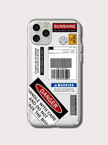 Funda de móvil con estampado de etiqueta - Multicolor - Ver 1