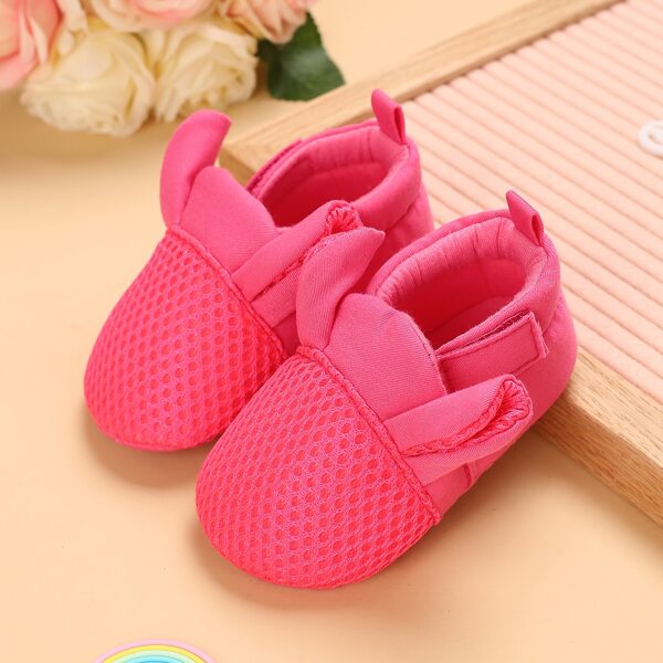 

Baby Girl Ear Decor Flats, Hot pink