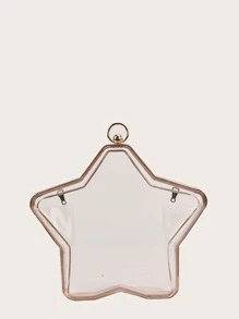 Clear Star Shaped Crossbody Bag - Clear - View 3