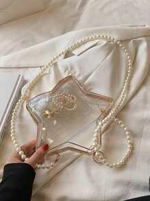 Clear Star Shaped Crossbody Bag - Clear - View 7