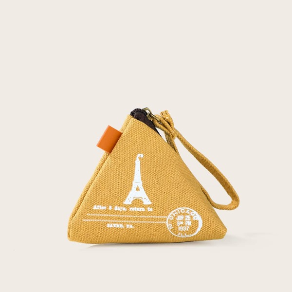 

Canvas Pyramid Coin Case, Yellow