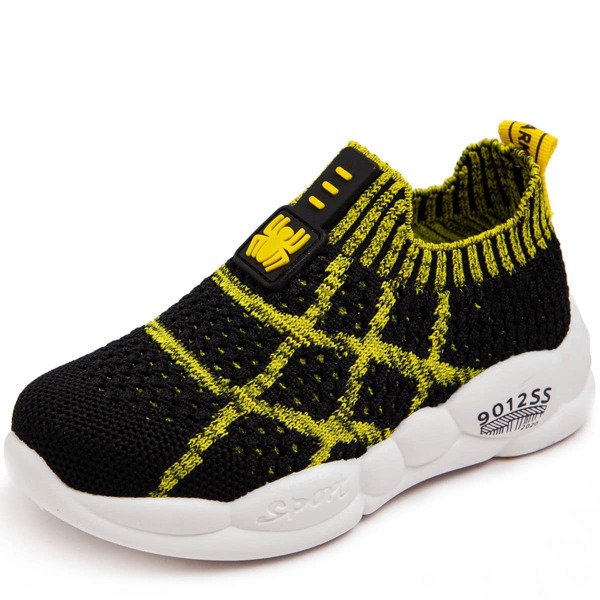

Toddler Boys Striped Slip On Sneakers, Black