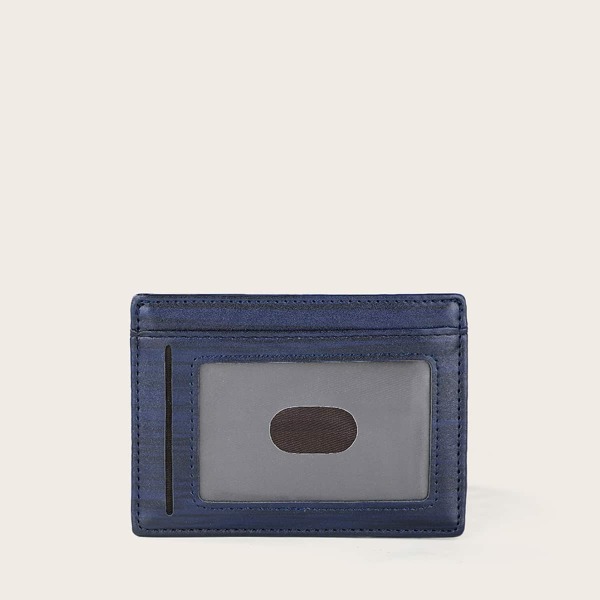 

Wood Grain Card Holder, Royal blue