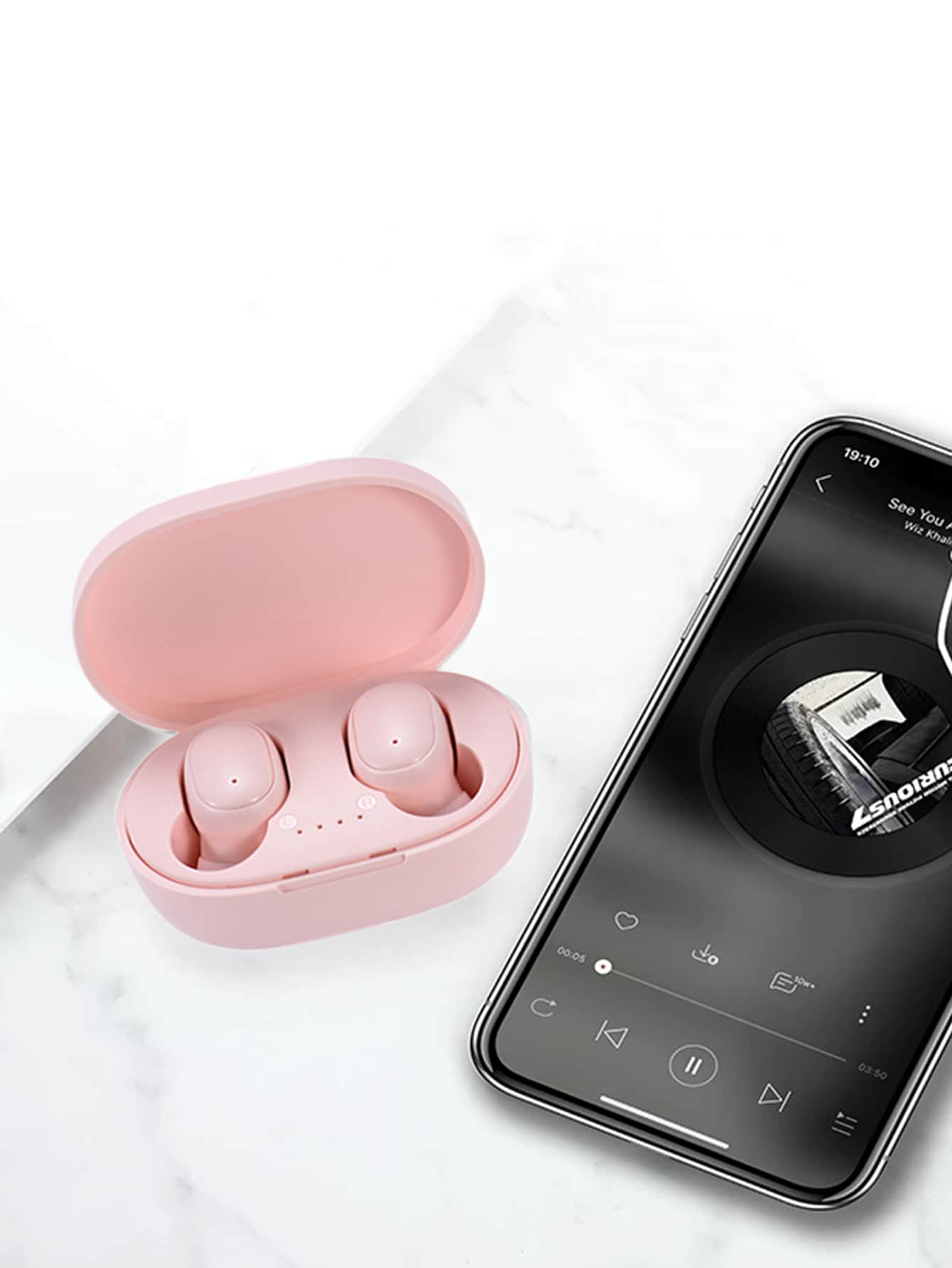 หูฟังไร้สาย - สีชมพู - ดู 1