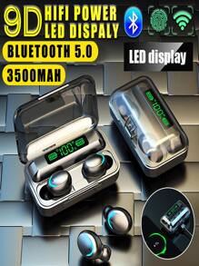 LED Digital Display Wireless Earphone