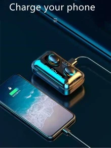 LED Digital Display Wireless Earphone