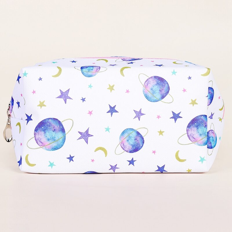 

Planet Square Makeup Bag, Multicolor