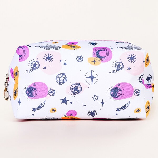 

Star Pattern Square Makeup Bag, Multicolor