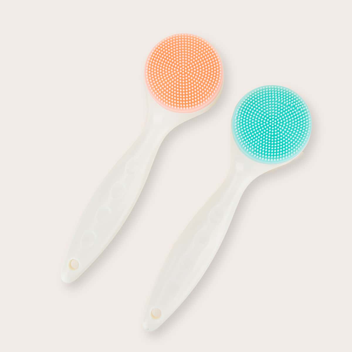 

1pc Random Color Silicone Facial Cleansing Brush, Multicolor