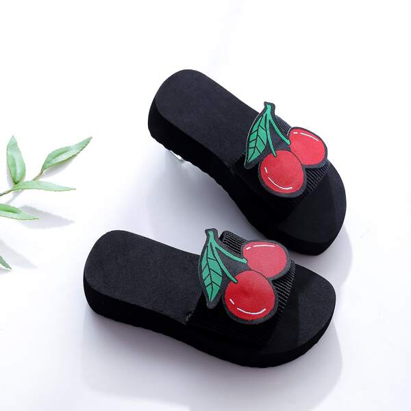 

Toddler Girls Cherry Patch Slippers, Red
