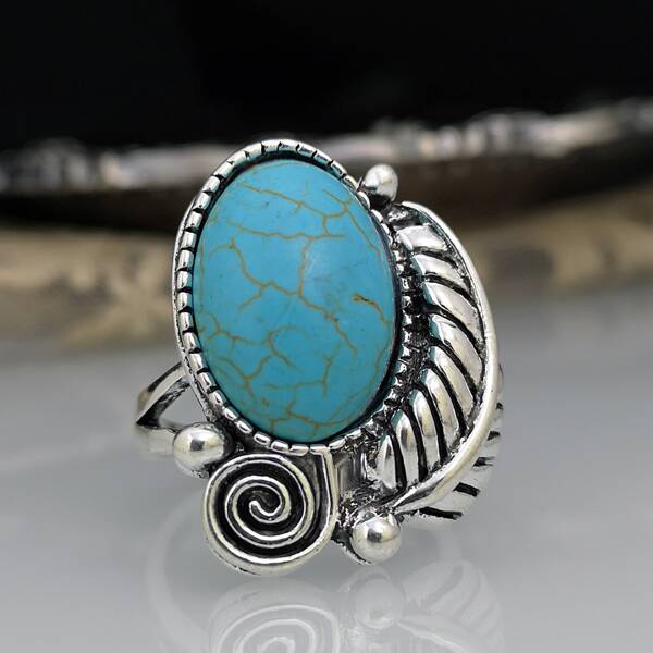 

Turquoise Decor Ring, Blue
