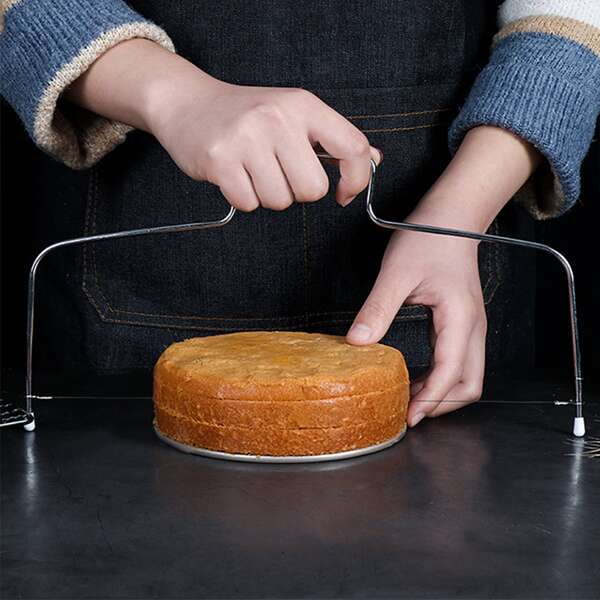 

Слайсер для торта из нержавеющей стали, Серебряные