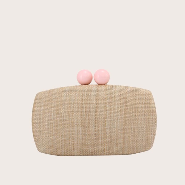 

Minimalist Chain Box Bag, Apricot