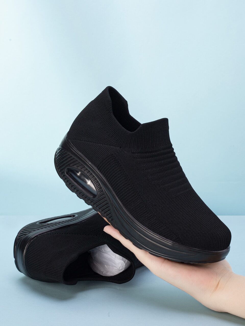 Fall/Winter Women's Cushioned Breathable Casual Thick-Soled Sneakers