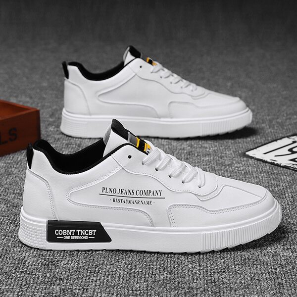

Men Letter Graphic Skate Shoes, White