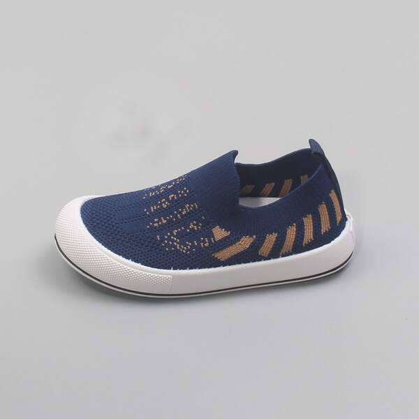 

Toddler Boys Striped Slip On Sneakers, Blue