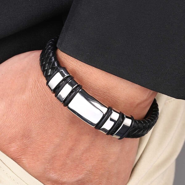 

Men Braided Bracelet, Black