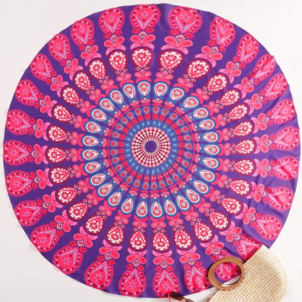 

Mandala Print Beach Blanket, Multicolor